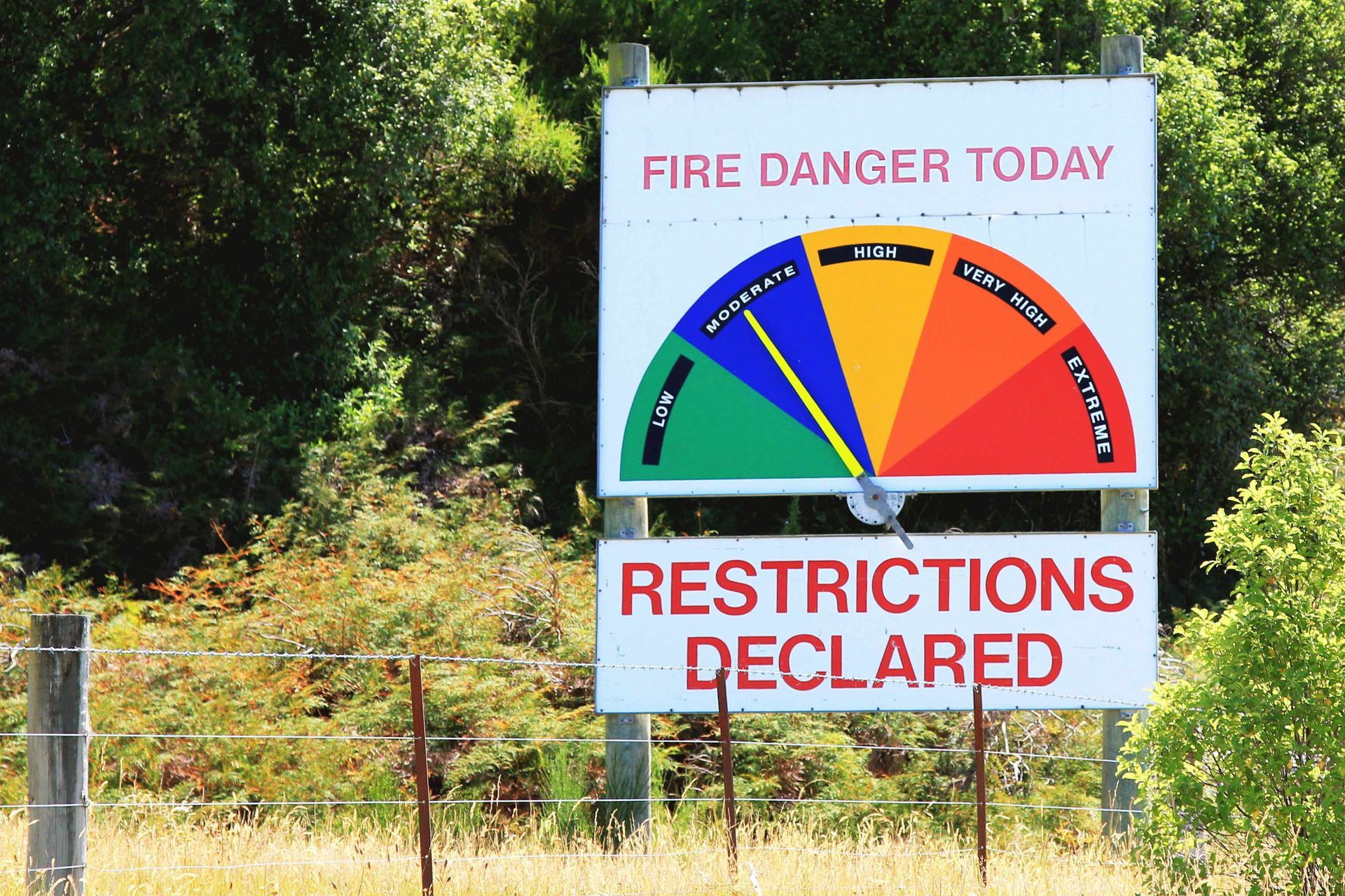 Fire Danger Warning Sign — Tonasket, WA — Will Logging & Construction LLC
