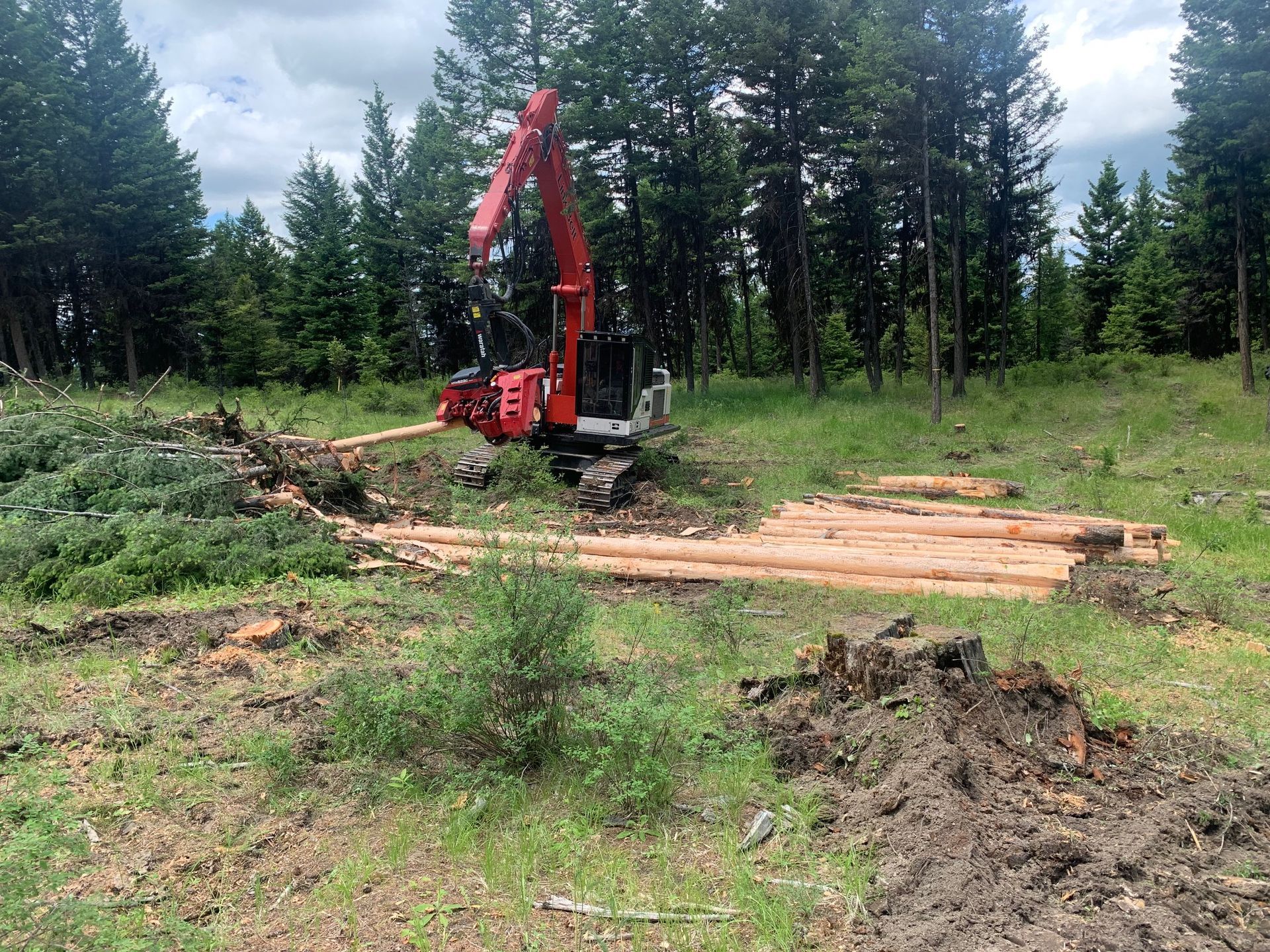 Construction Site With Cranes — Tonasket, WA — Will Logging & Construction LLC