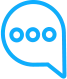 Blue chat bubble with three dots inside, indicating a messaging or typing icon.