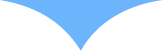 Blue-and-white curved banner graphic with a central downward-pointing notch