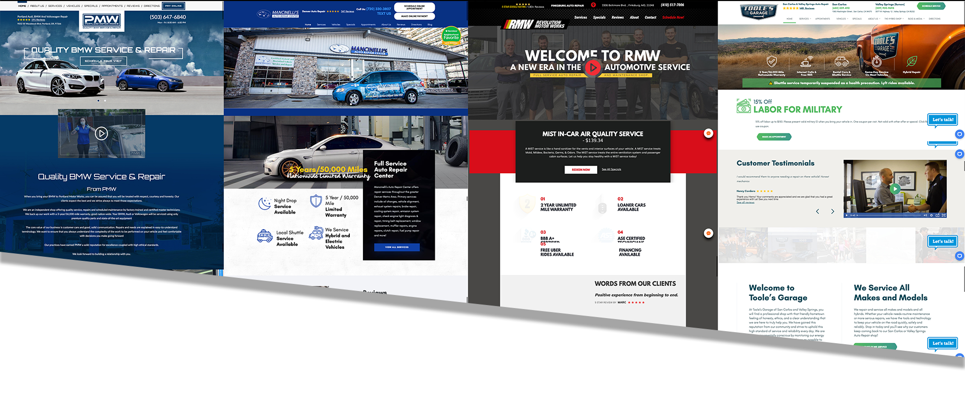 A row of computer screens with different types of cars on them.
