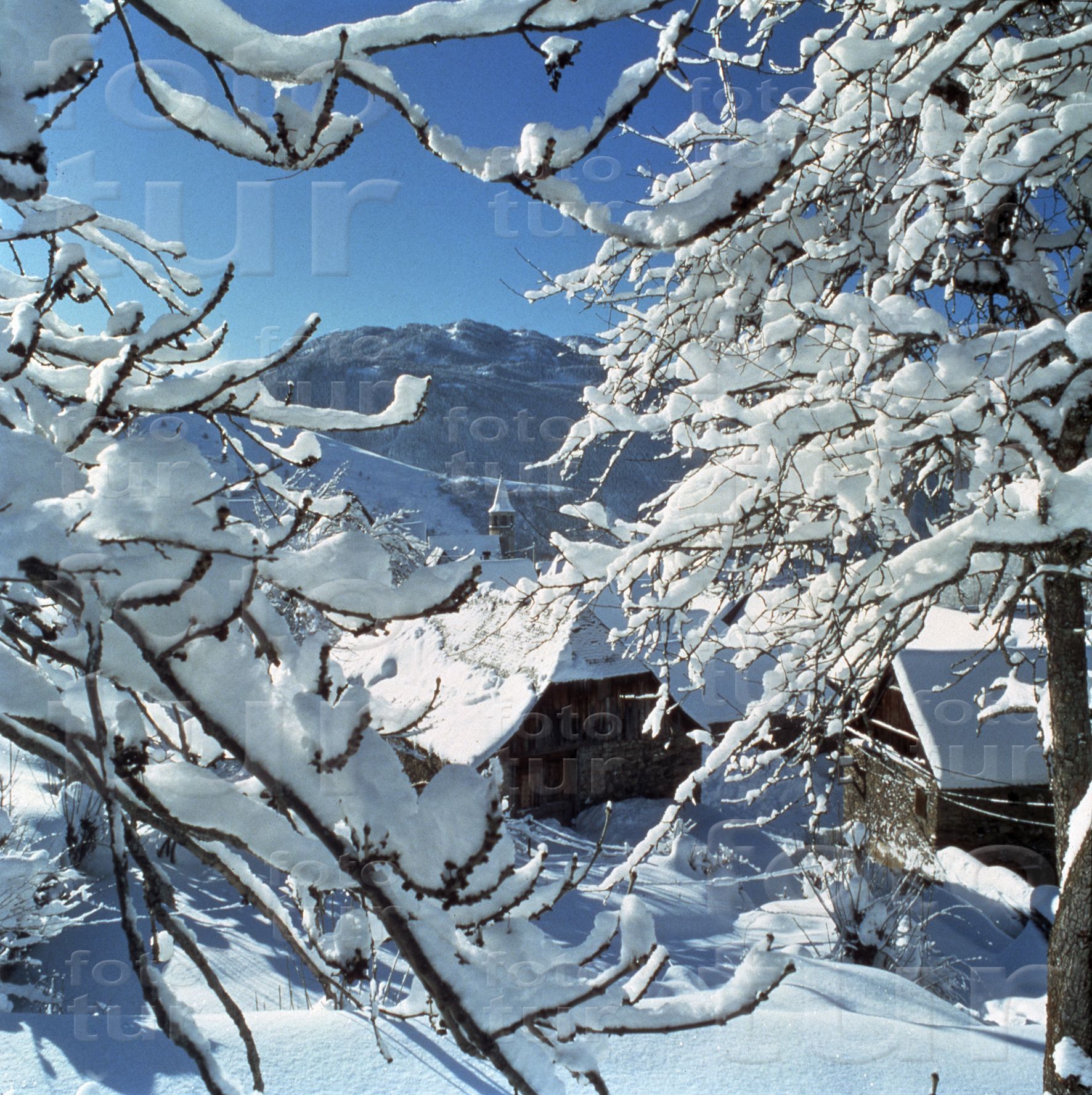 Bagergue sota el mantell de neu