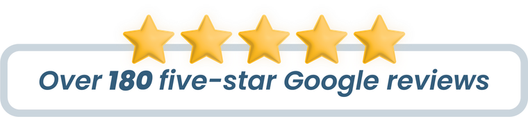 Over 150 5 star Google reviews