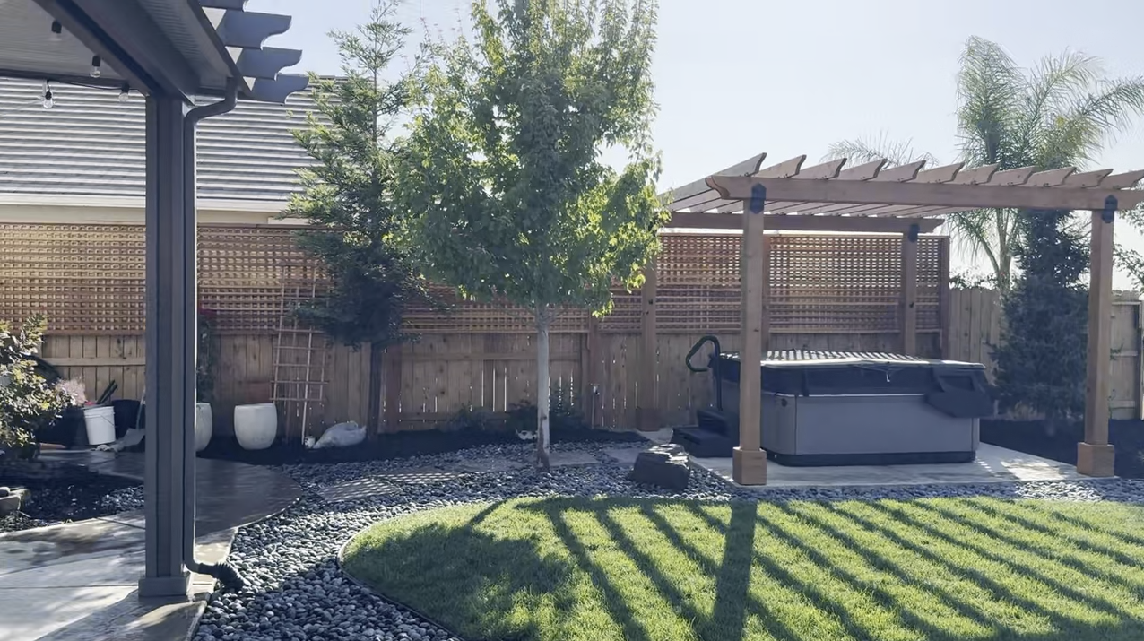 Custom Redwood Pergola & Privacy Retreat in Rocklin, CA