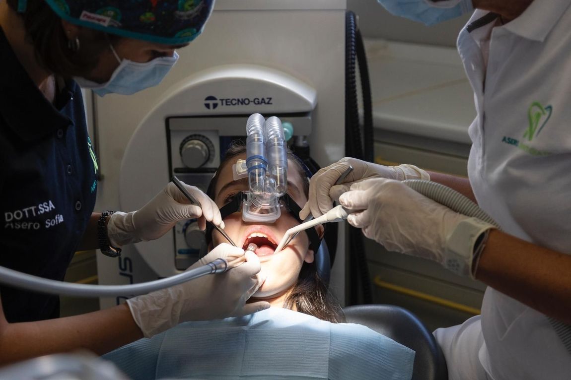 poltrona dentista per sedazione cosciente