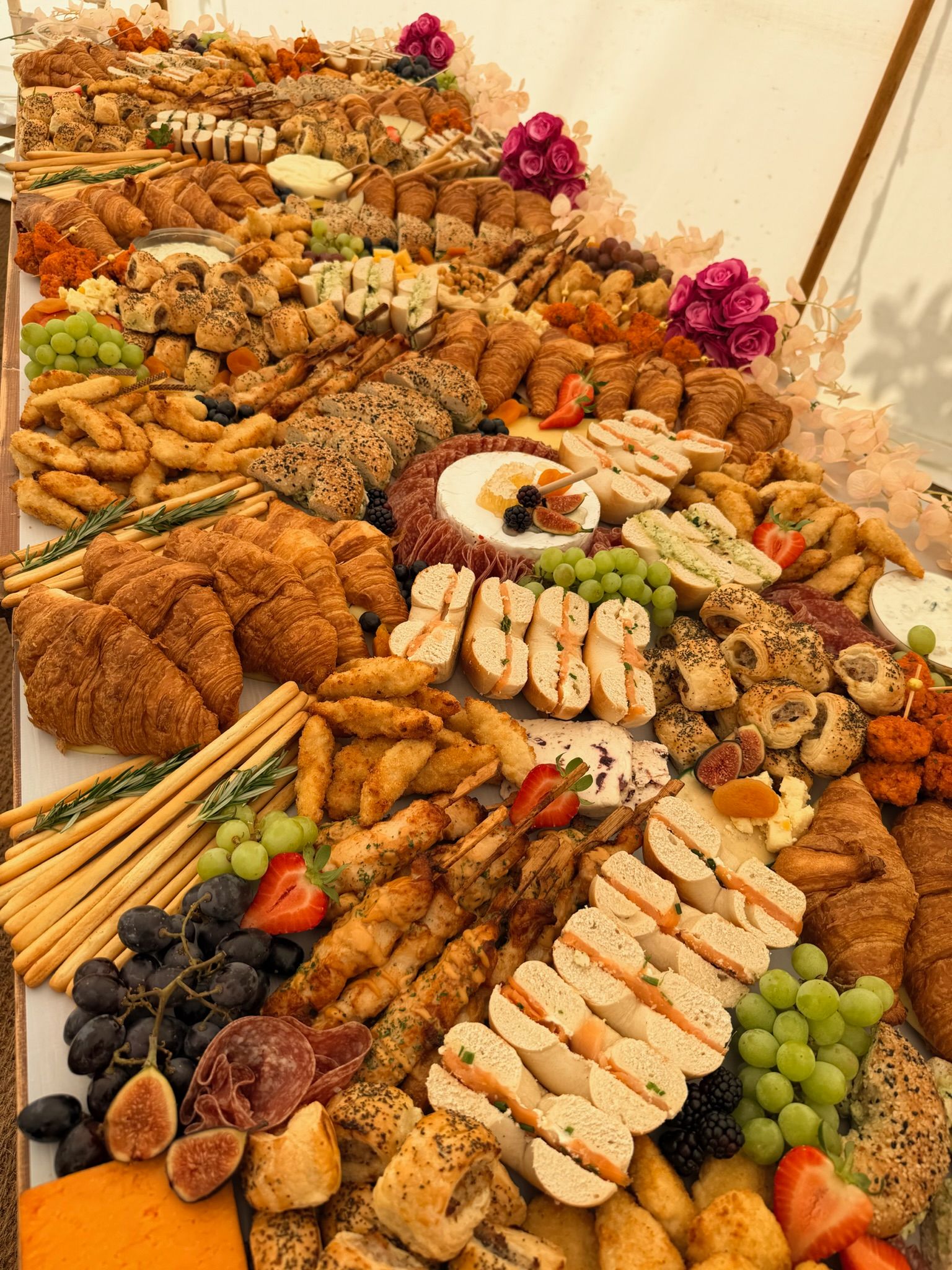 Grazing table styled for an event