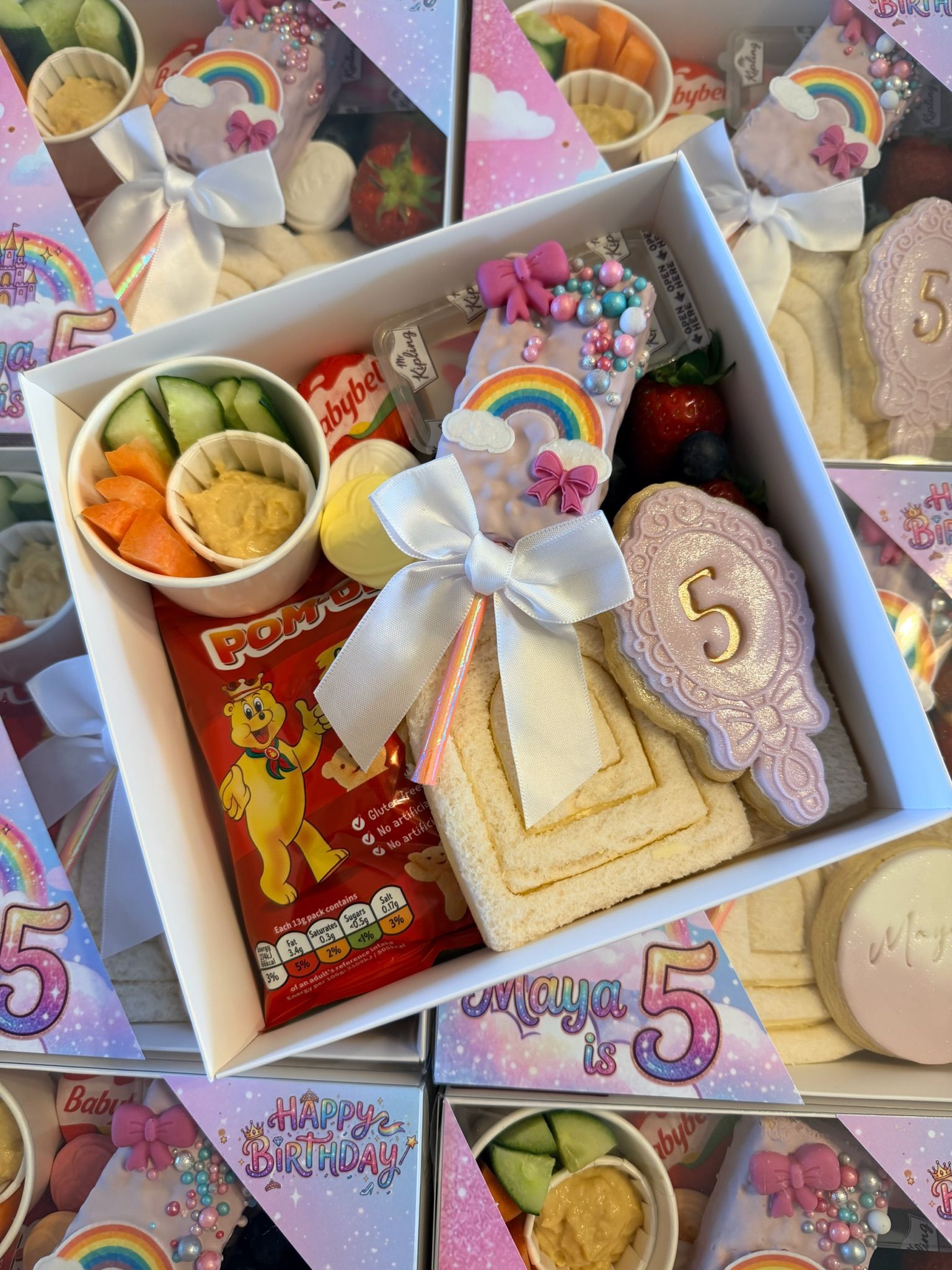 Kids party grazing food arrangement