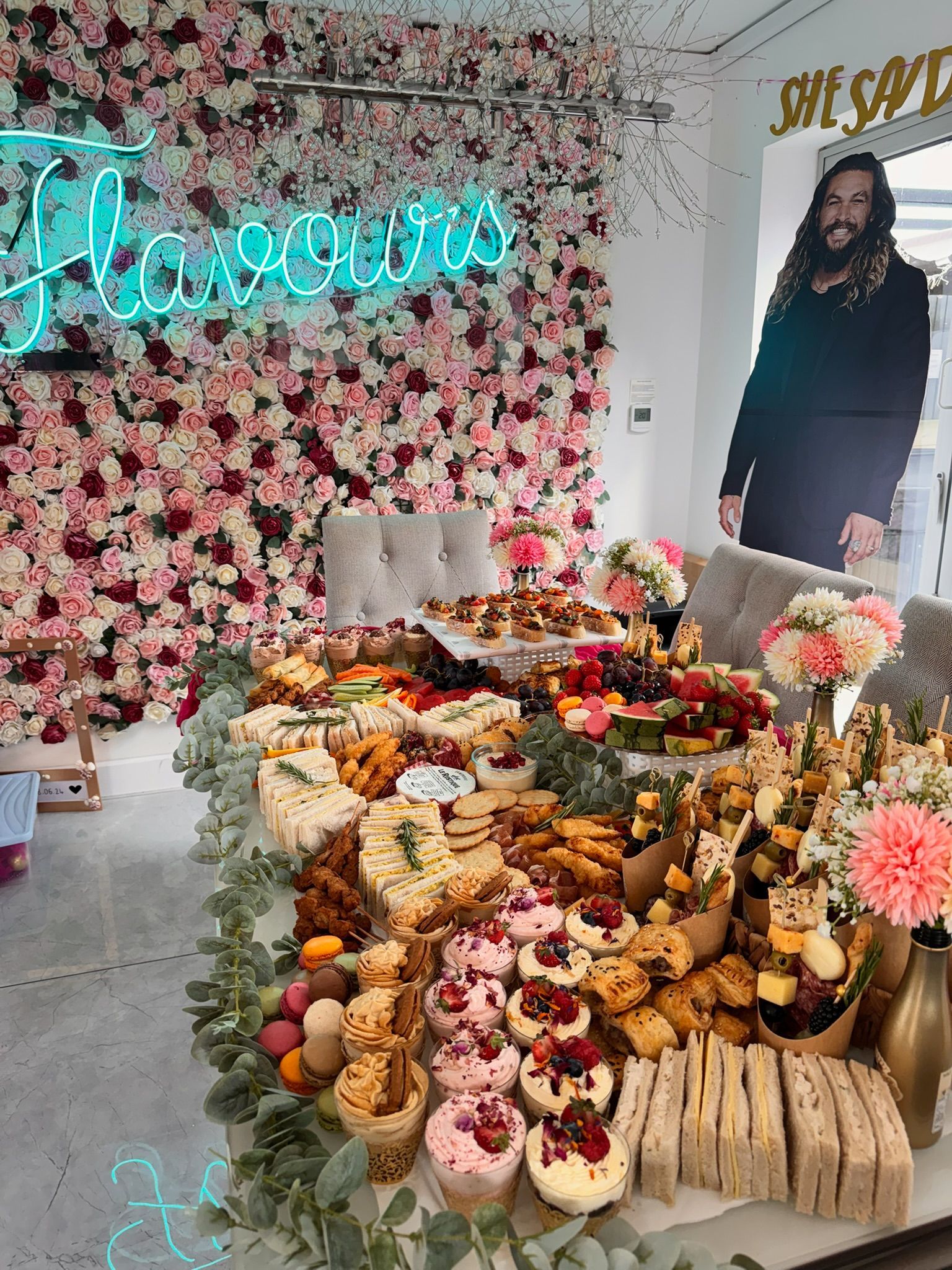 Hen party grazing table display