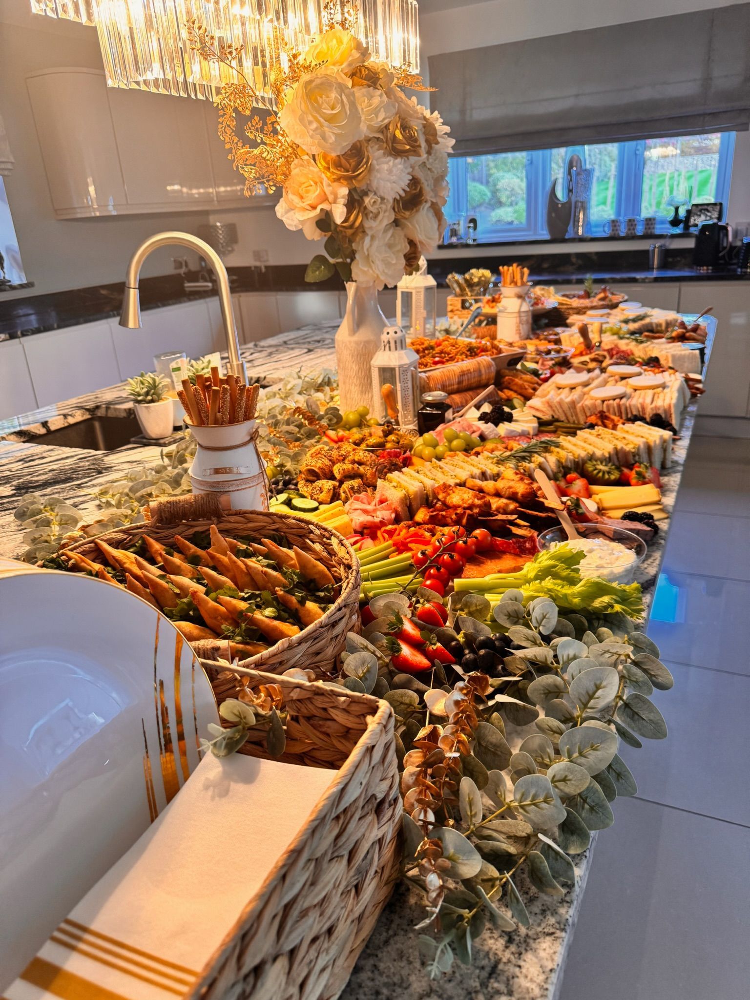 Grazing table display for an event