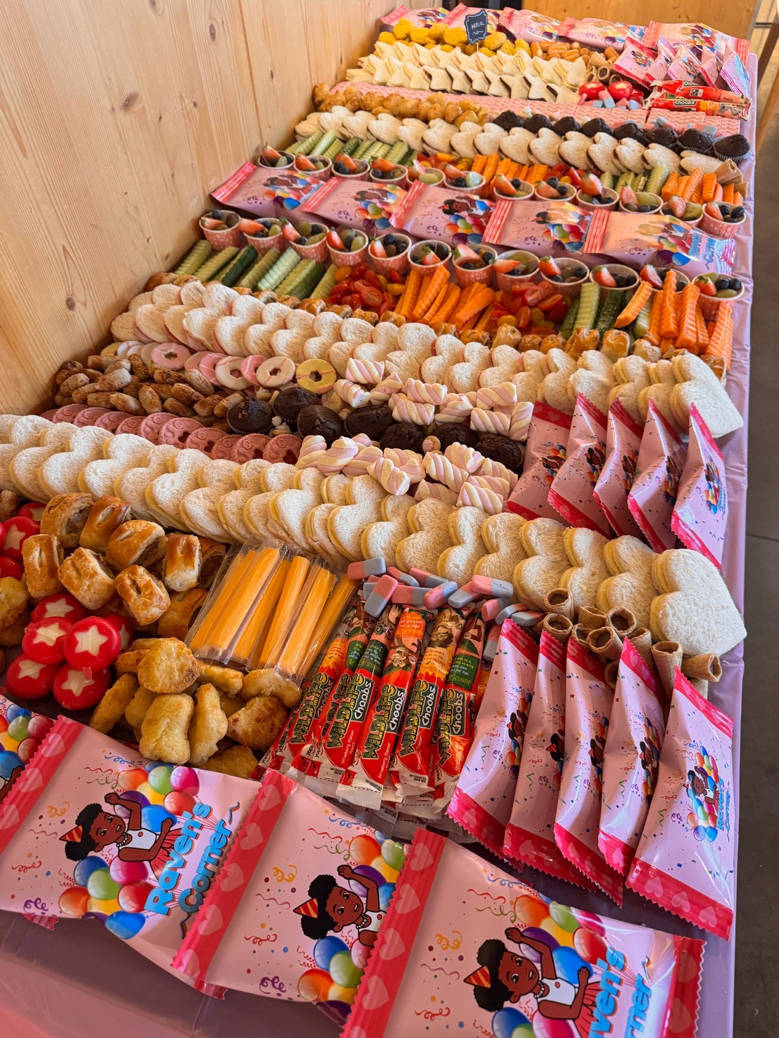 Kids party grazing table for a celebration