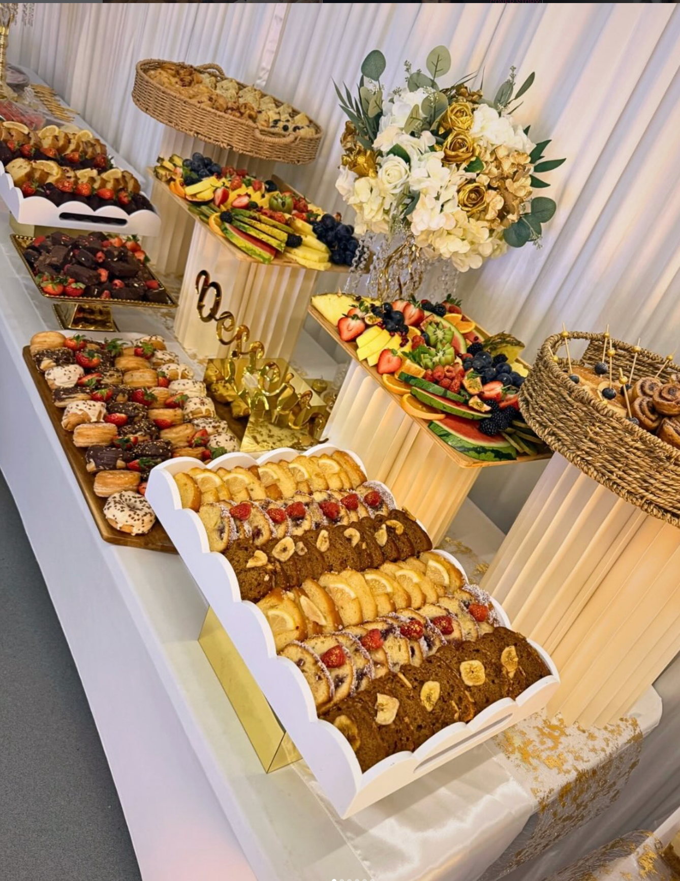 Wedding grazing table centrepiece