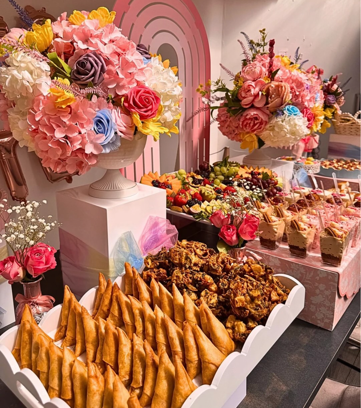 Celebration grazing table for birthdays and parties
