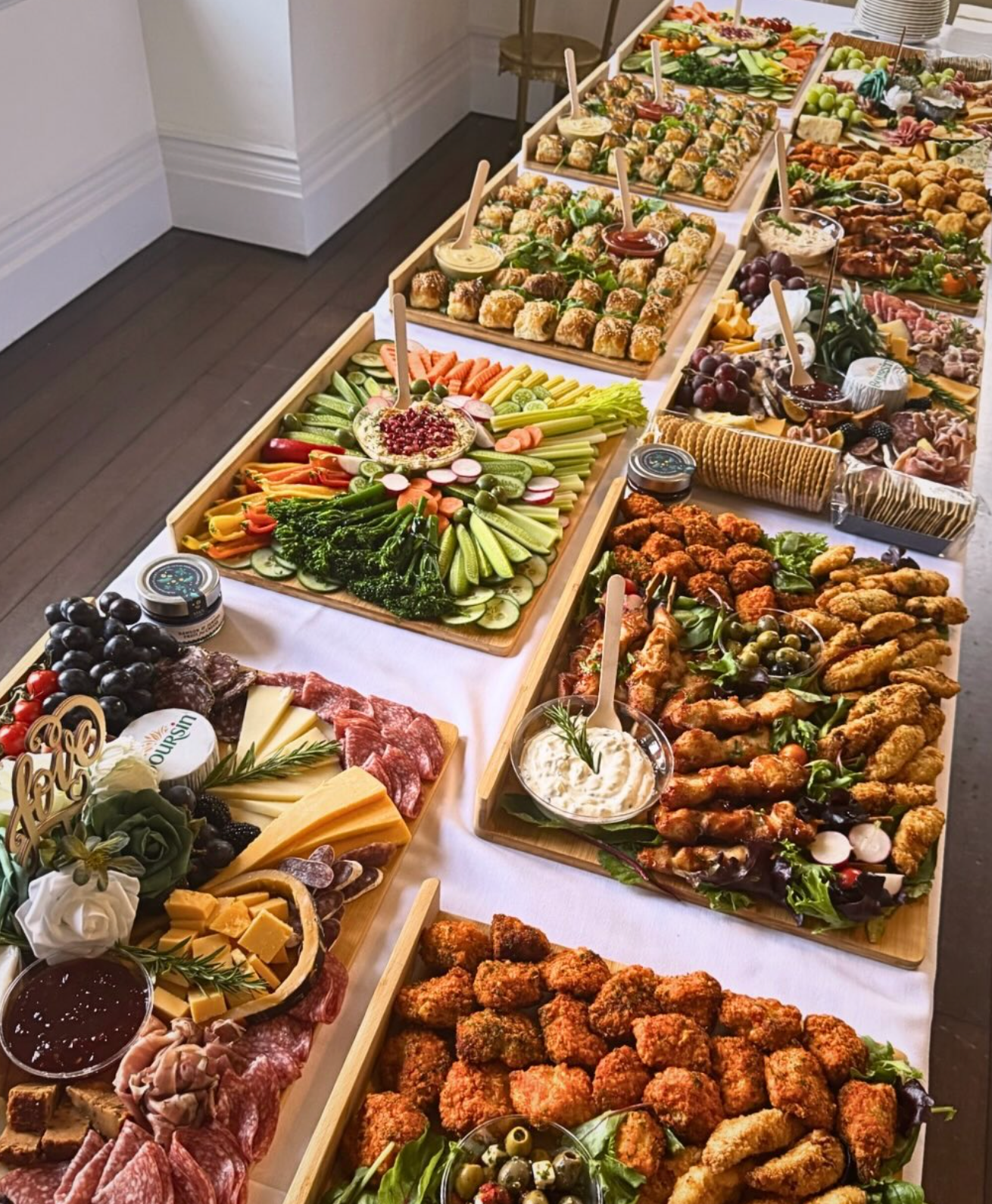 Kids party grazing table display