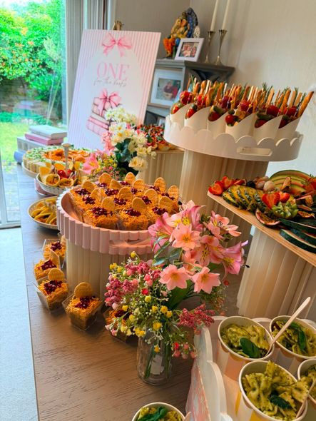 Tablescape style grazing table setup