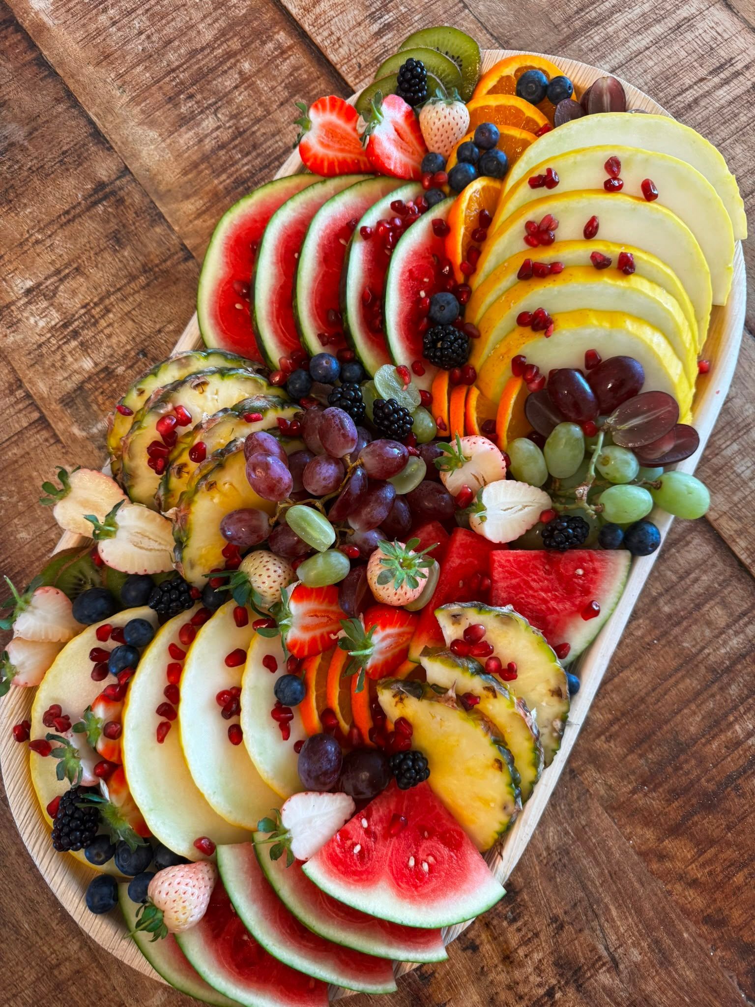 Grazing platter with fresh fruit