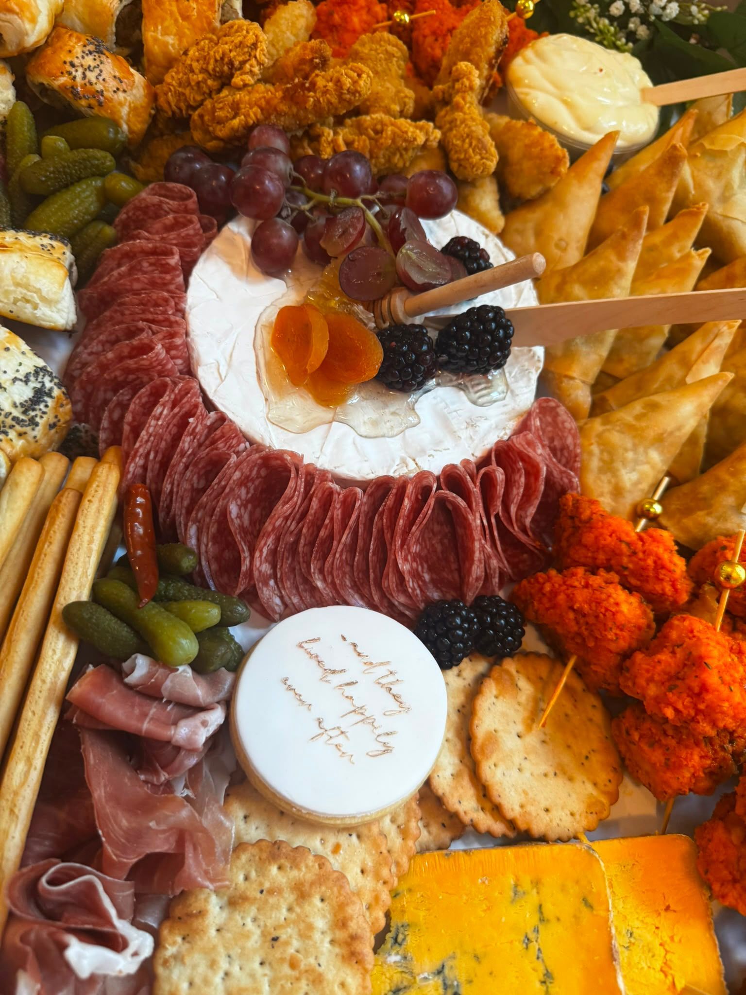 Corporate grazing table display