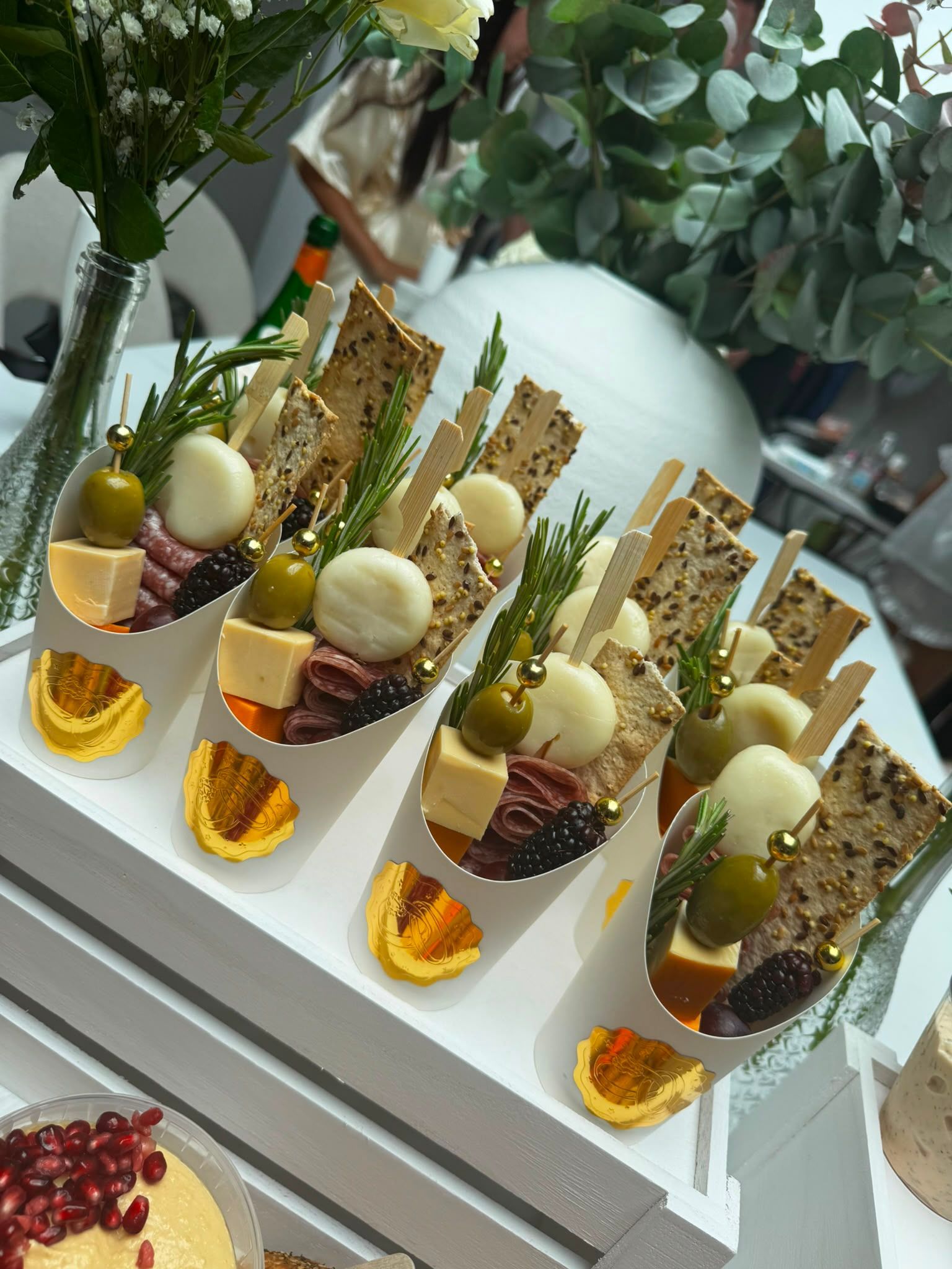 Wedding grazing table food spread