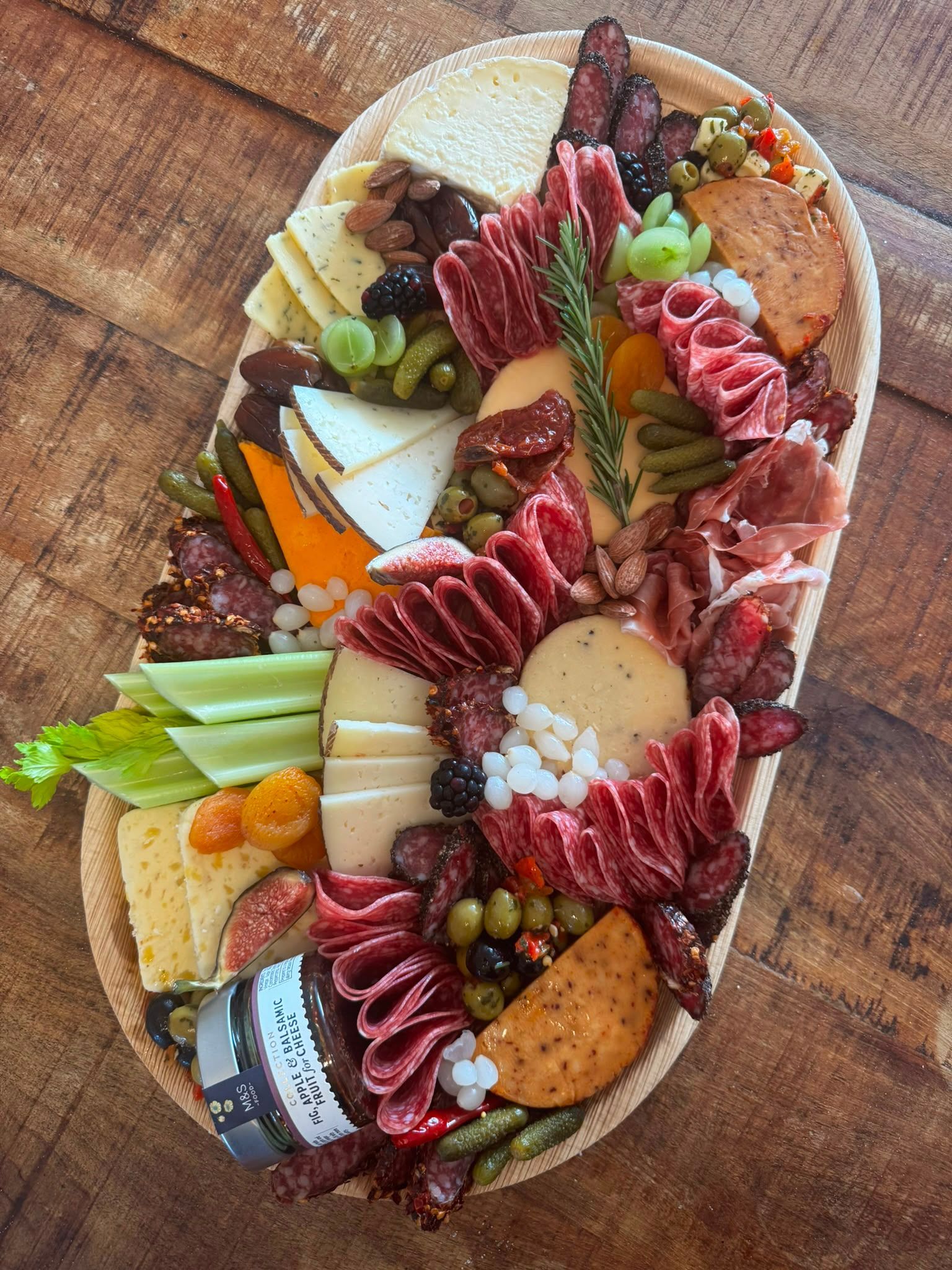 Cheese and charcuterie platter