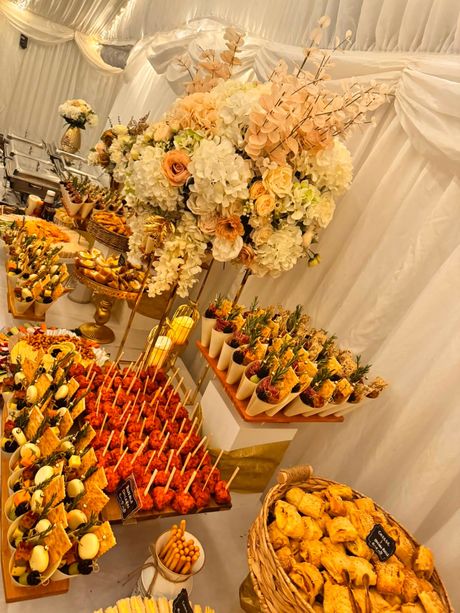 Grazing table food arrangement