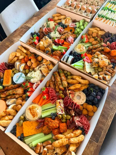 DIY graze box ready for setup