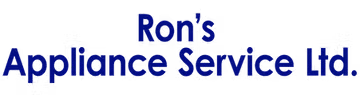 The logo for ron 's appliance service ltd