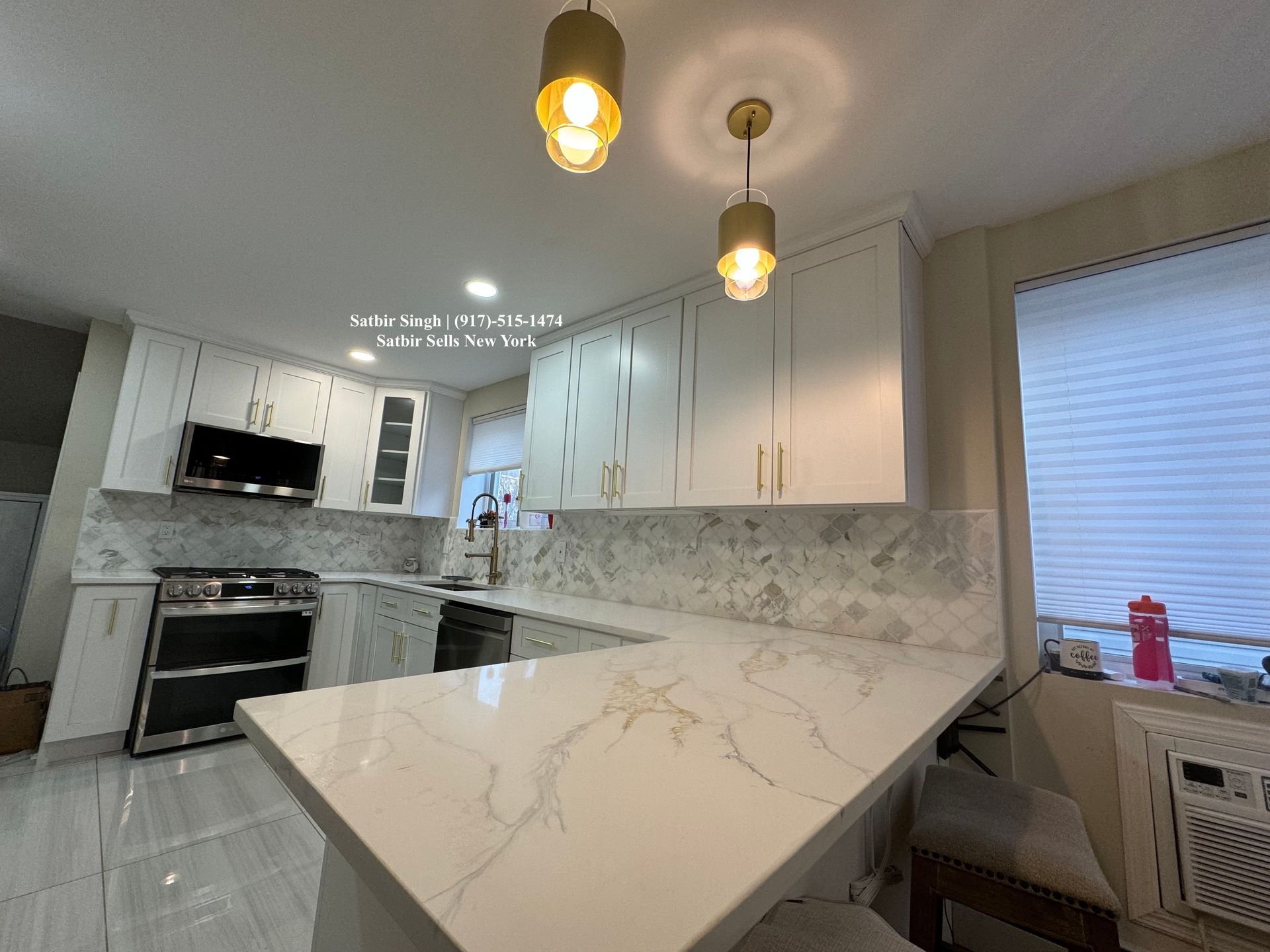 renvoated kitchen  new flooring and new walls and new cabinets for sale by satbir singh 9175151474