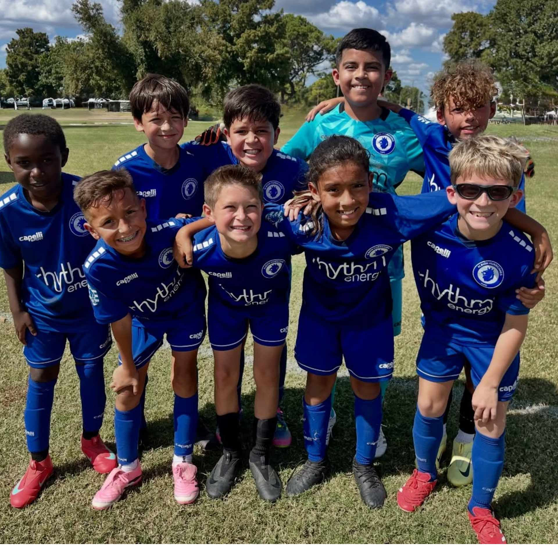 Albion Hurricanes FC youth players in a game