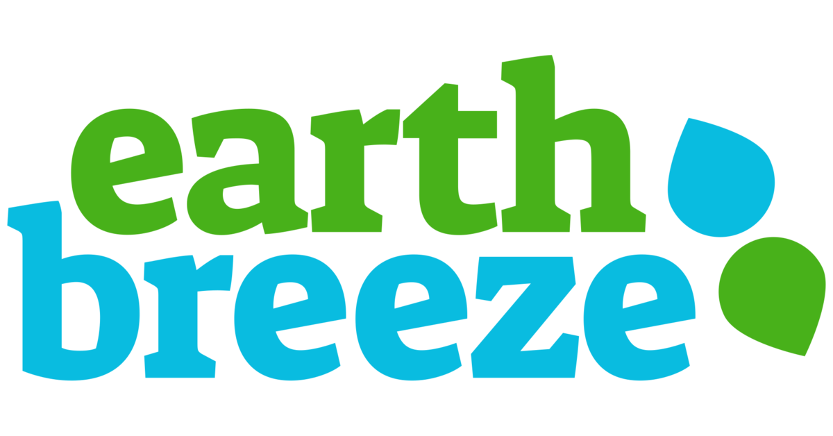 Logo for Earth Breeze: green 