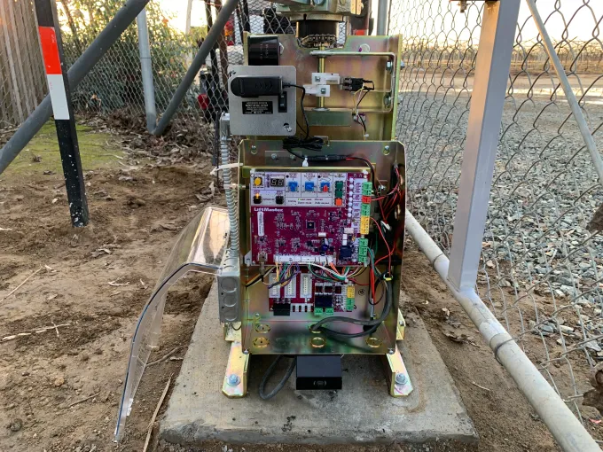 LiftMaster gate operator control board wiring during installation in Bakersfield CA