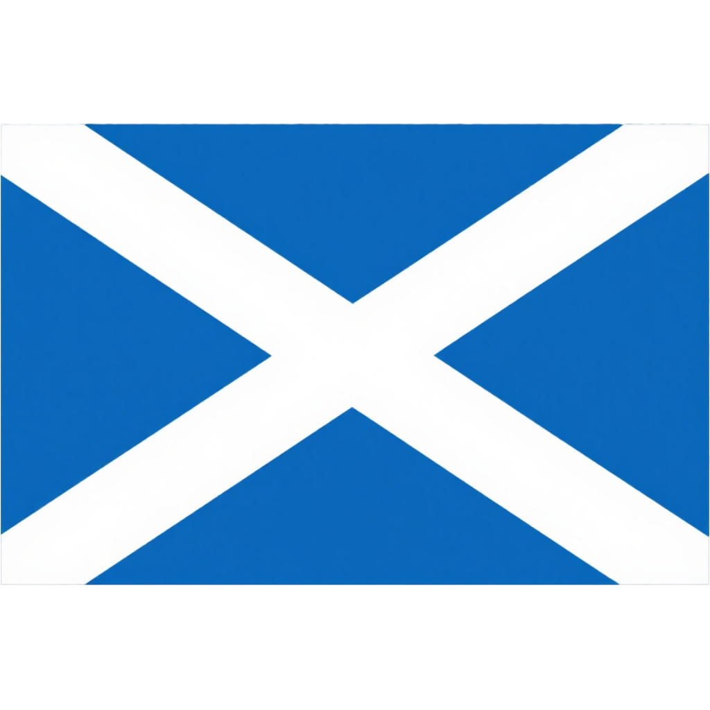 Blue and white flag with a diagonal white cross, resembling the Scottish Saltire.