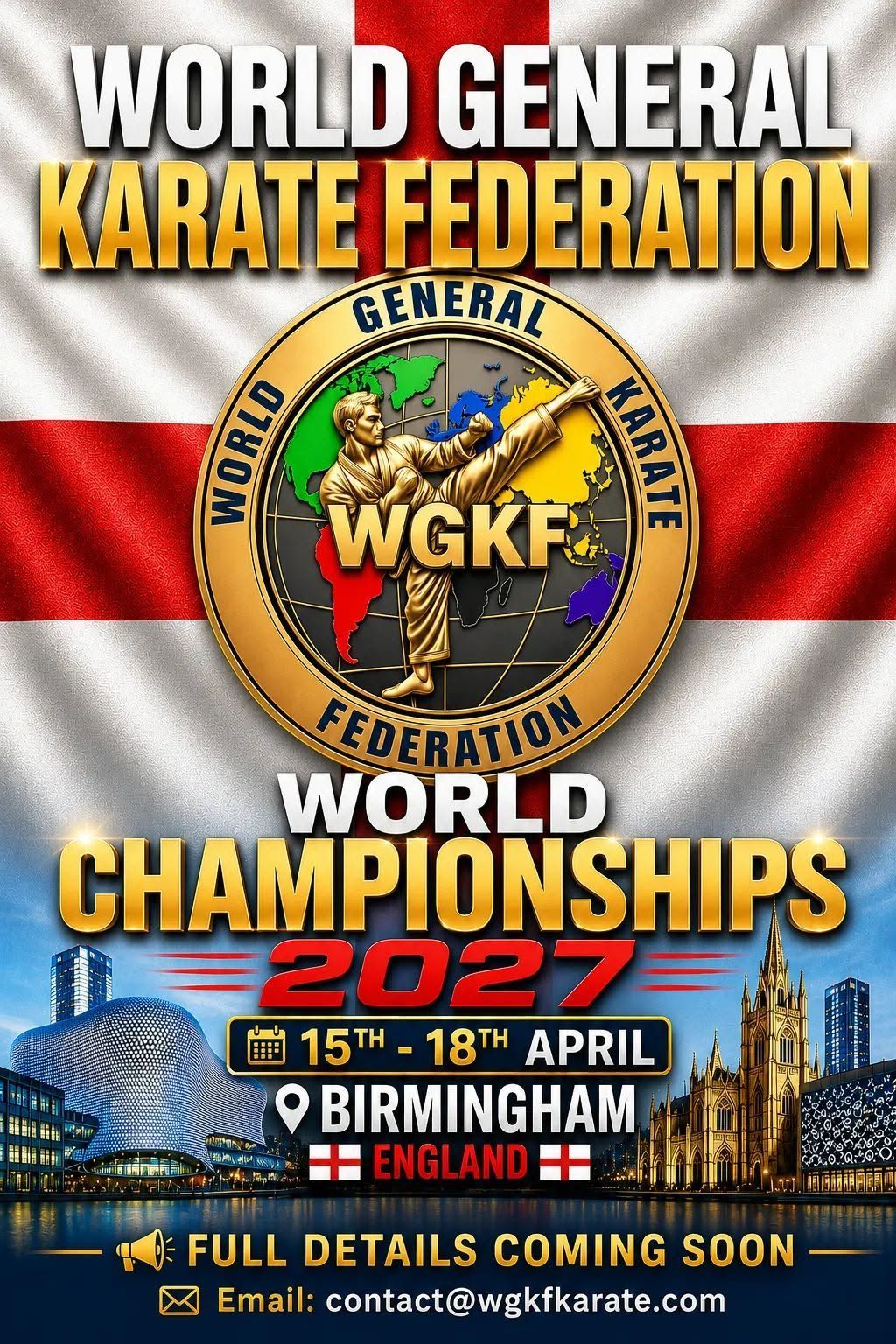 World General Karate Federation World Championships 2027 poster, 