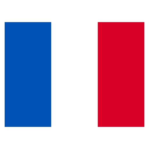 Two vertical bars, blue on the left and red on the right, on a white background.