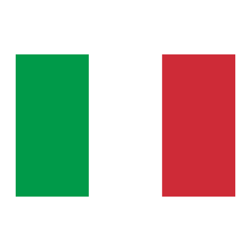 Two vertical rectangles, green on the left and red on the right, on a white background