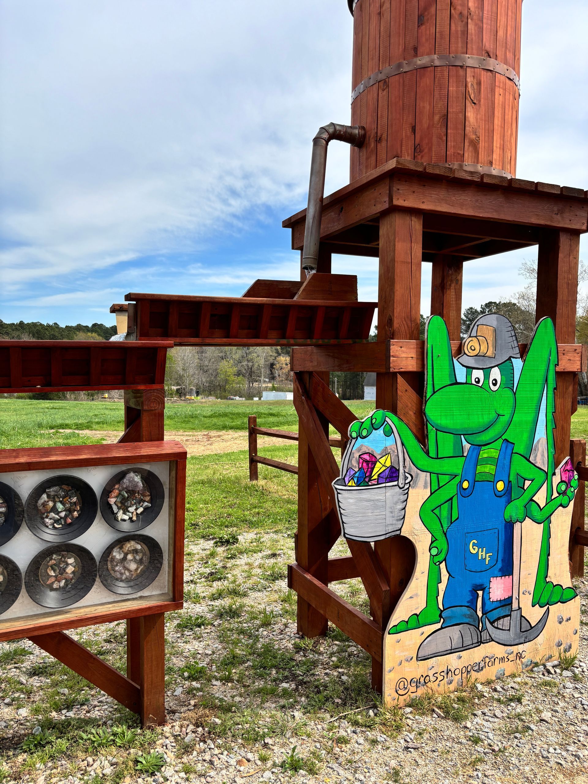 Gemstone Mining at Grasshopper Farms near Knightdale and Raleigh