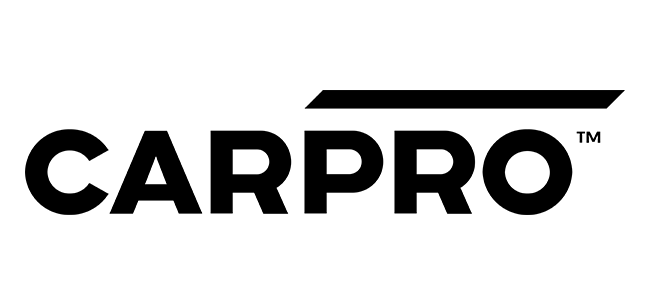 Het CARPRO-logo in zwarte, vetgedrukte tekst met een gestileerde zwarte lijn erboven op een witte achtergrond.