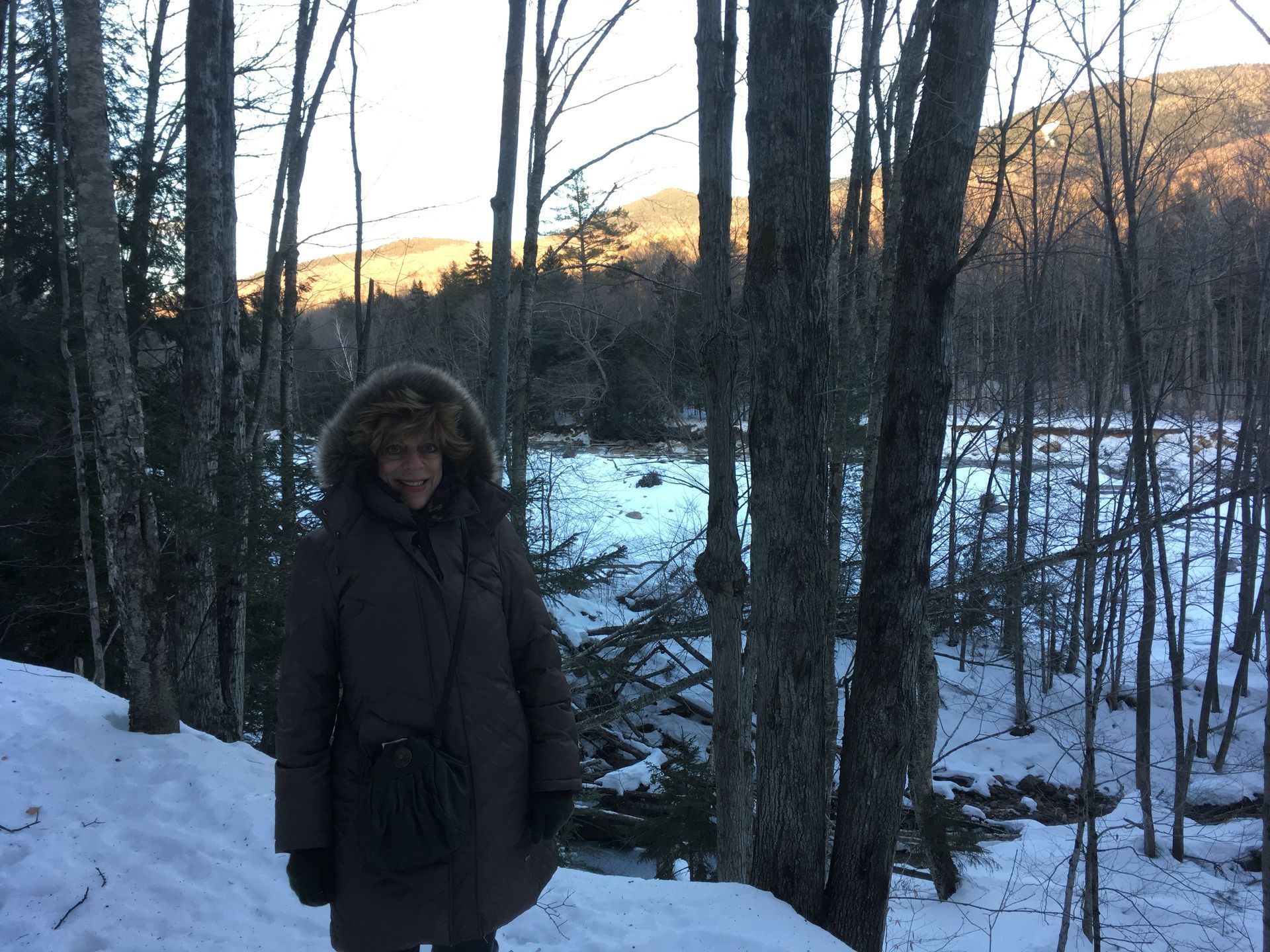 A Woman in a Brown Coat With a Fur Hood — Portsmouth, NH — Lager Susan R