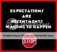 A Poster Says Expectations Are Resentments Waiting to Happen — Portsmouth, NH — Lager Susan R