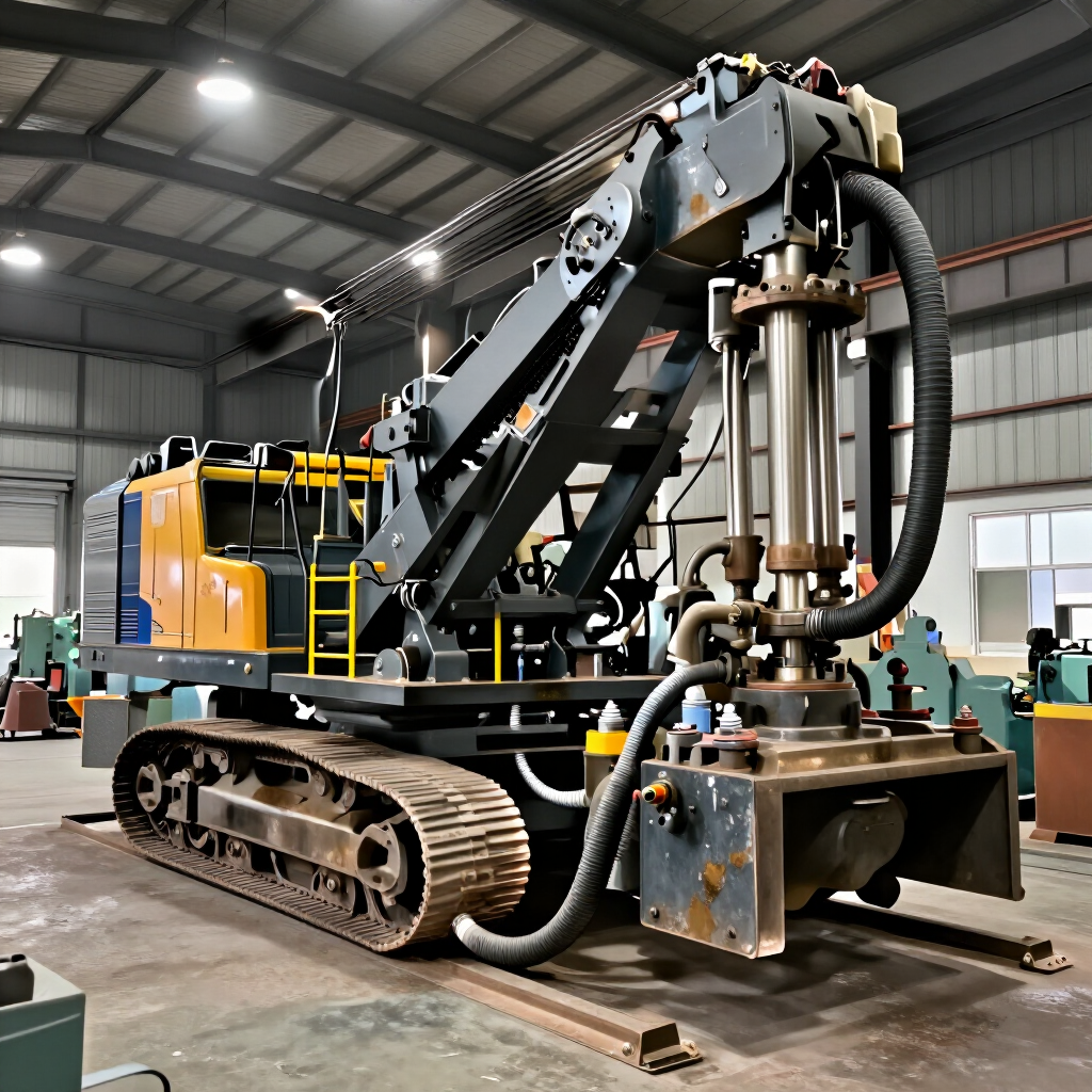 Equipo hidráulico industrial para minería y obra en taller