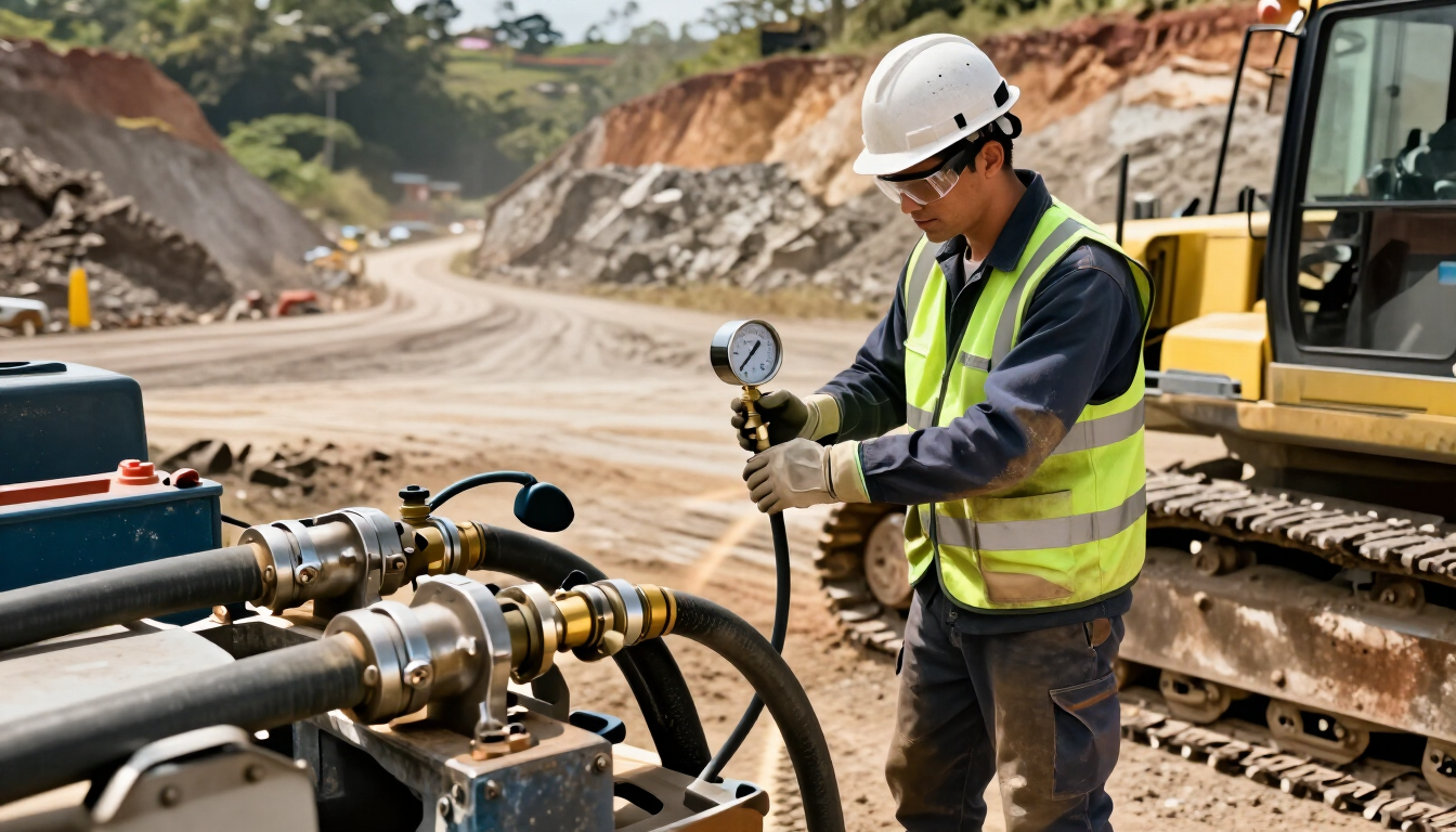 Mantenimiento en terreno de equipos hidráulicos para minería