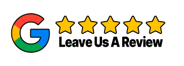 Google logo with five gold stars and text 