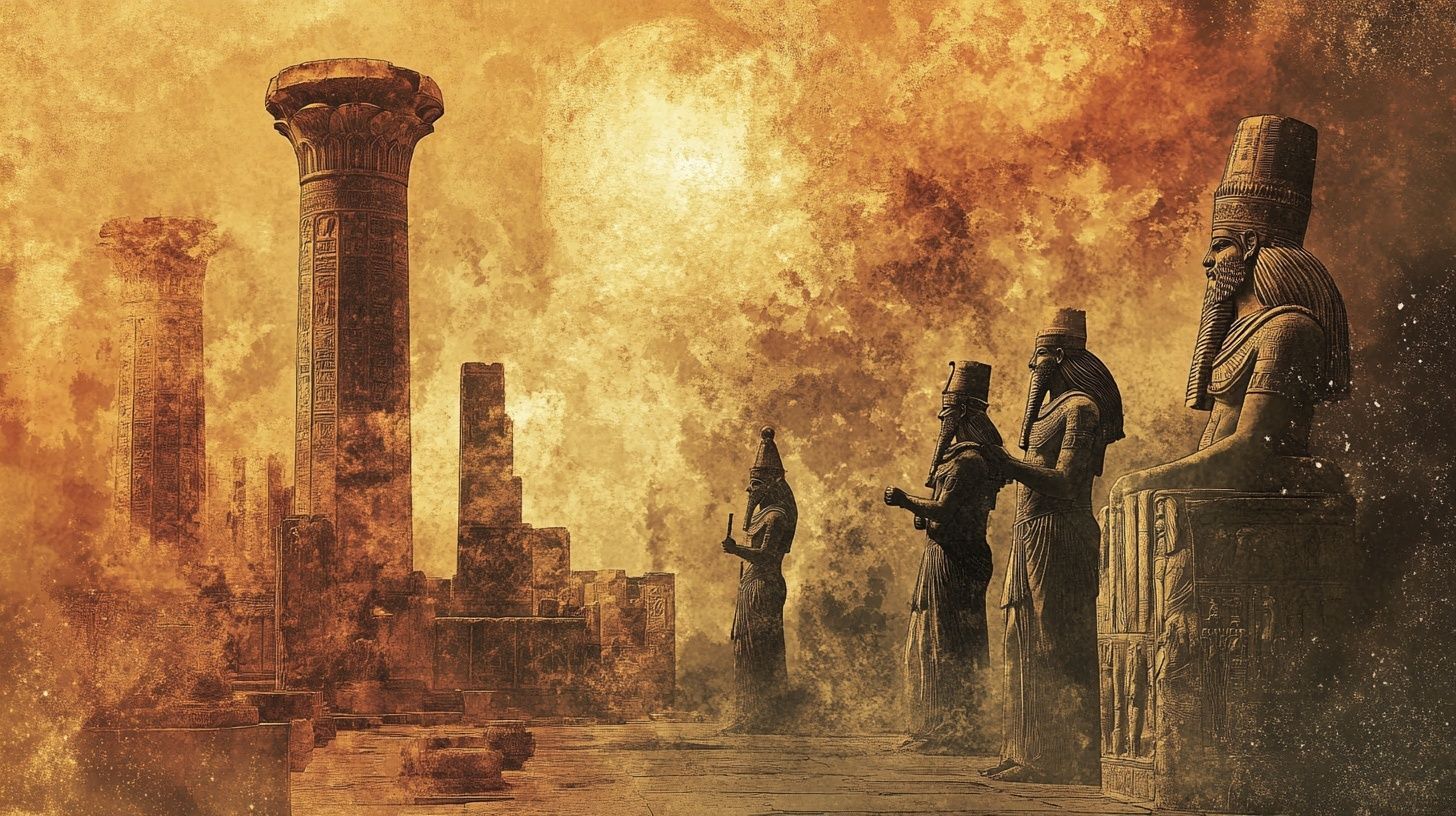 ancient  statues gods 