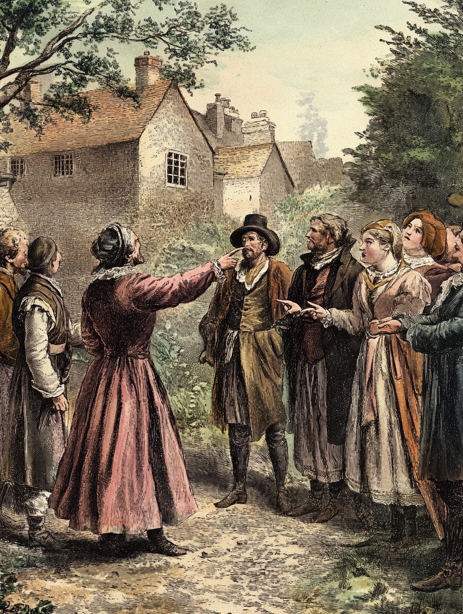a group pf people arguing, early modern Britain