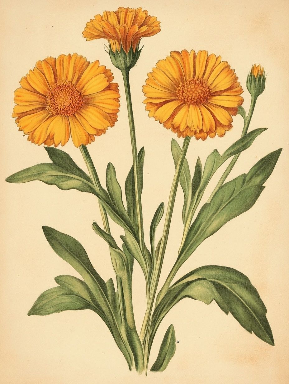 yellow calendula