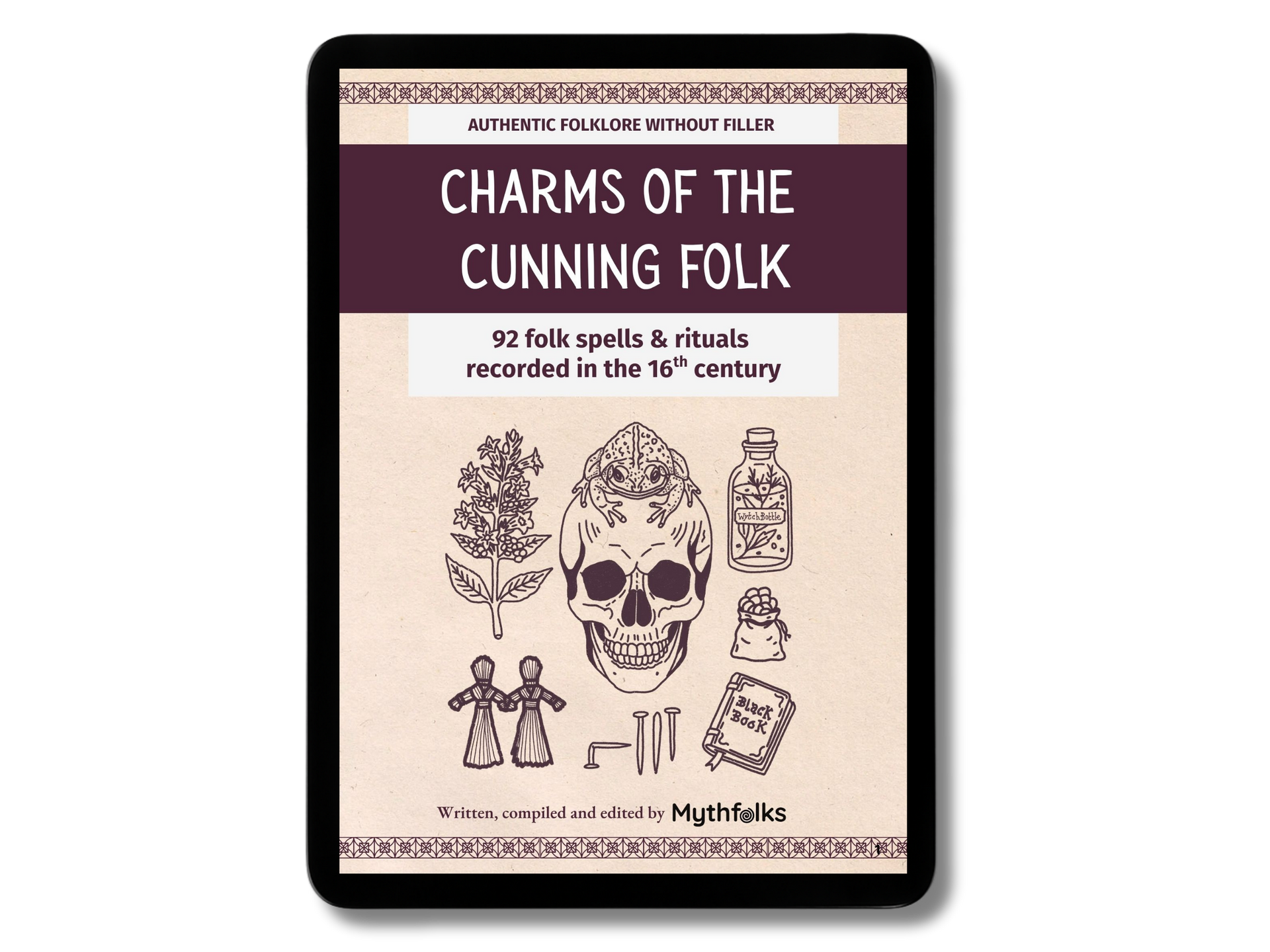 vintage style image showing old book on a tablet