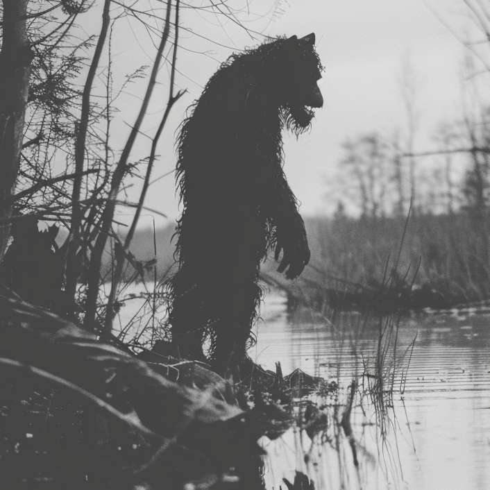 Michigan dogman depiction