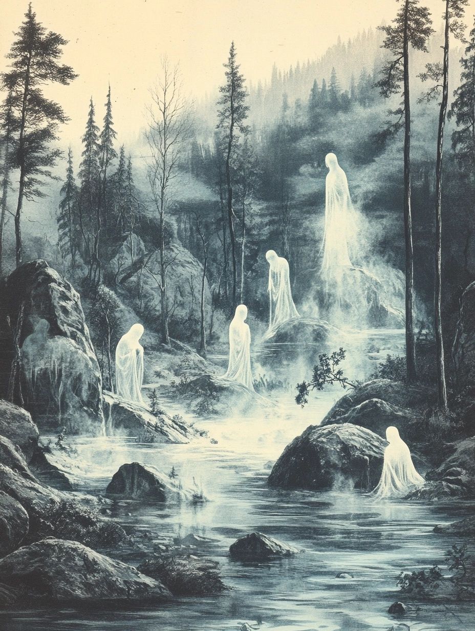 spirits, forest setting, arctic, inua greenland