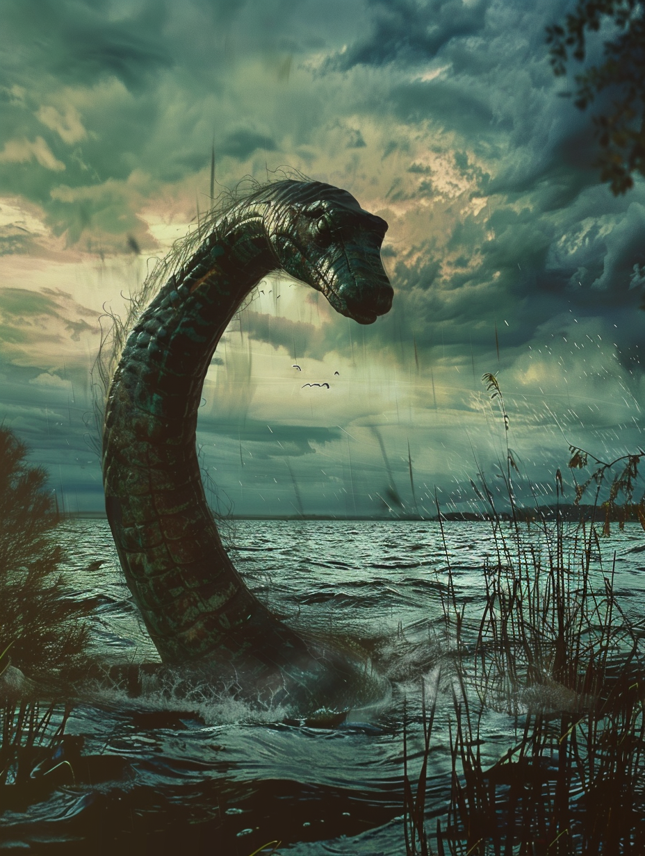 painting loch ness monster scotland