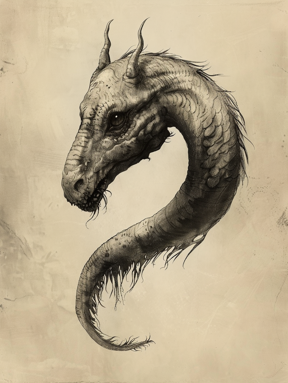 drawing selma norwegian sea cryptid