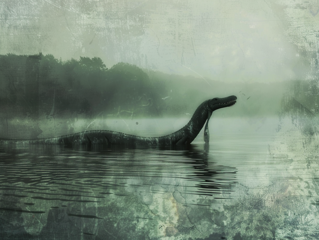 a water cryptid in a mysterious lake