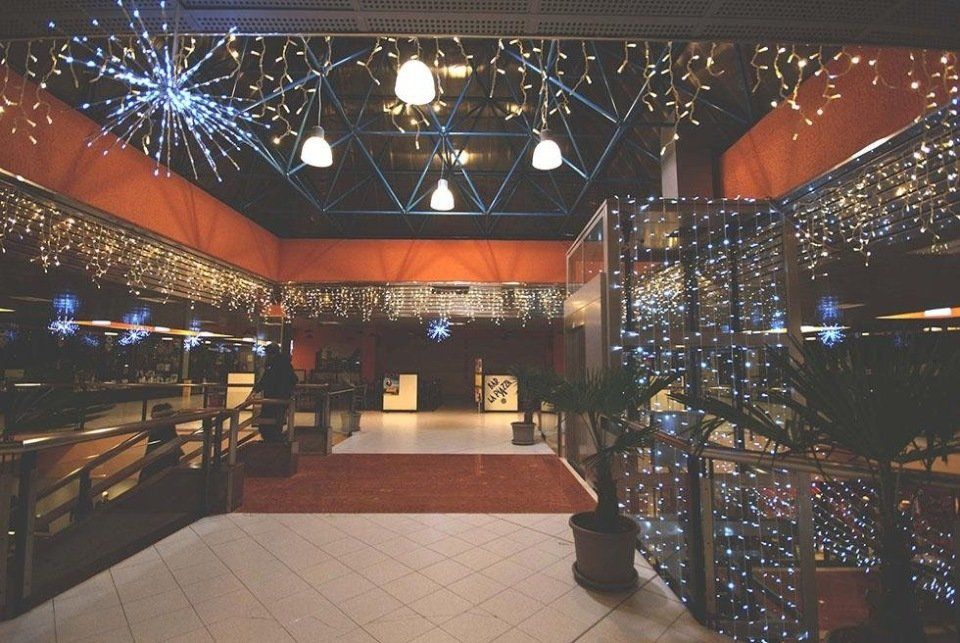 Luci natalizie per centro commerciale